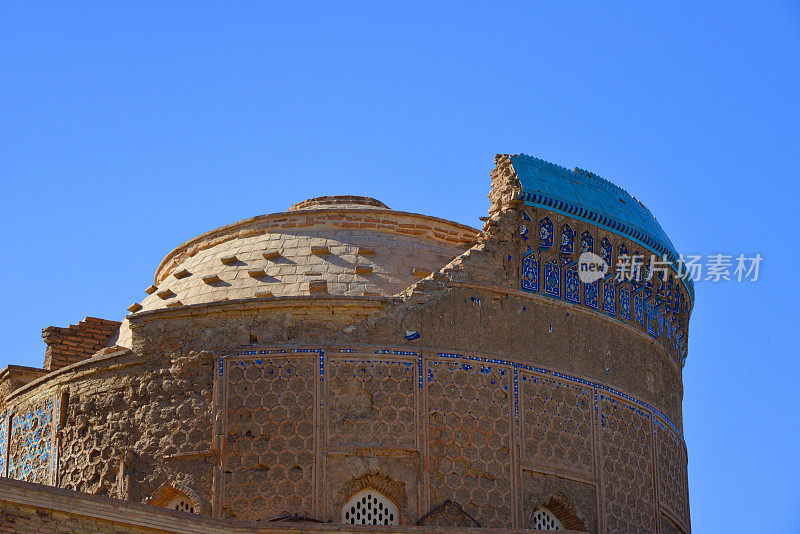 Konye-Urgench - Turabek Khanum陵墓，14世纪的穹顶遗址，花剌子姆的首都，阿契美尼德帝国的一部分，土库曼斯坦